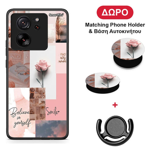 Aesthetic Collage - Xiaomi 13T θήκη + Δώρο Phone Holder & Βάση Αυτοκινήτου