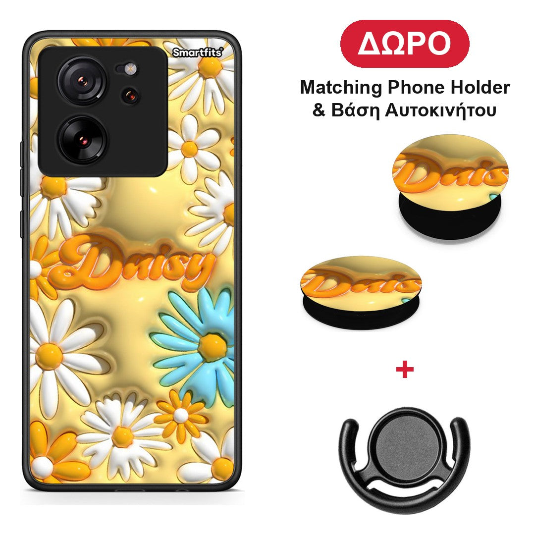Bubble Daisies - Xiaomi 13T θήκη + Δώρο Phone Holder & Βάση Αυτοκινήτου