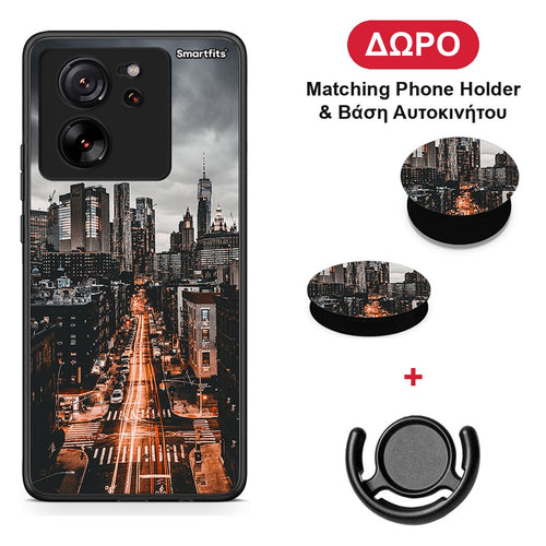 City Lights - Xiaomi 13T θήκη + Δώρο Phone Holder & Βάση Αυτοκινήτου