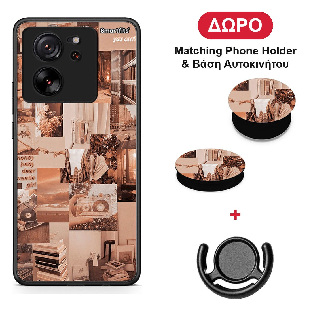 Collage You Can - Xiaomi 13T θήκη + Δώρο Phone Holder & Βάση Αυτοκινήτου
