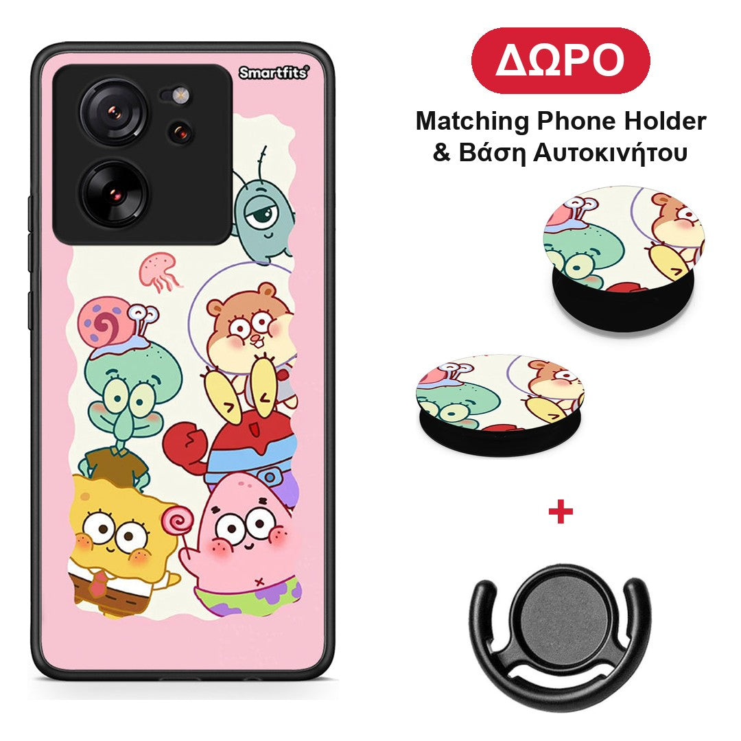 Cute Companion - Xiaomi 13T θήκη + Δώρο Phone Holder & Βάση Αυτοκινήτου