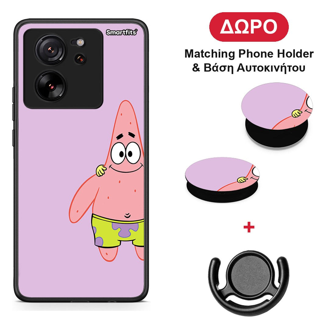 Friends Patrick - Xiaomi 13T θήκη + Δώρο Phone Holder & Βάση Αυτοκινήτου