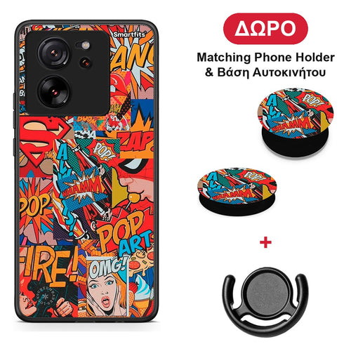 PopArt OMG - Xiaomi 13T θήκη + Δώρο Phone Holder & Βάση Αυτοκινήτου