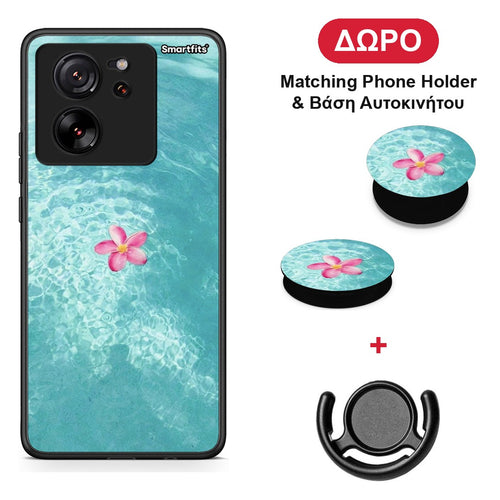 Water Flower - Xiaomi 13T θήκη + Δώρο Phone Holder & Βάση Αυτοκινήτου