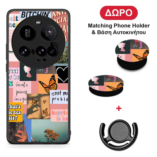 Collage Bitchin - Xiaomi 15 Ultra 5G θήκη + Δώρο Phone Holder & Βάση Αυτοκινήτου