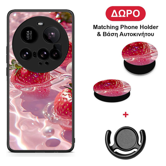 Juicy Strawberries - Xiaomi 15 Ultra 5G θήκη + Δώρο Phone Holder & Βάση Αυτοκινήτου