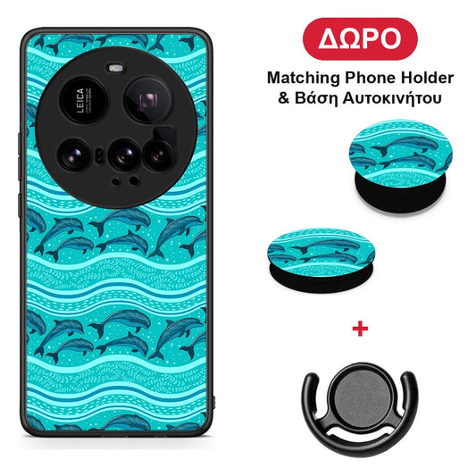 Swimming Dolphins - Xiaomi 15 Ultra 5G θήκη + Δώρο Phone Holder & Βάση Αυτοκινήτου