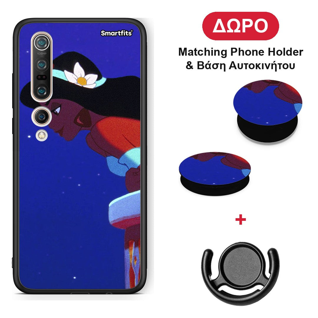 Alladin And Jasmine Love 2 - Xiaomi Mi 10 θήκη + Δώρο Phone Holder & Βάση Αυτοκινήτου
