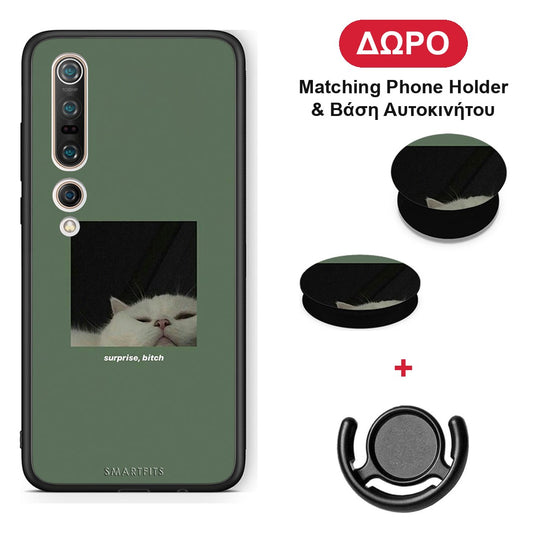 Bitch Surprise - Xiaomi Mi 10 θήκη + Δώρο Phone Holder & Βάση Αυτοκινήτου