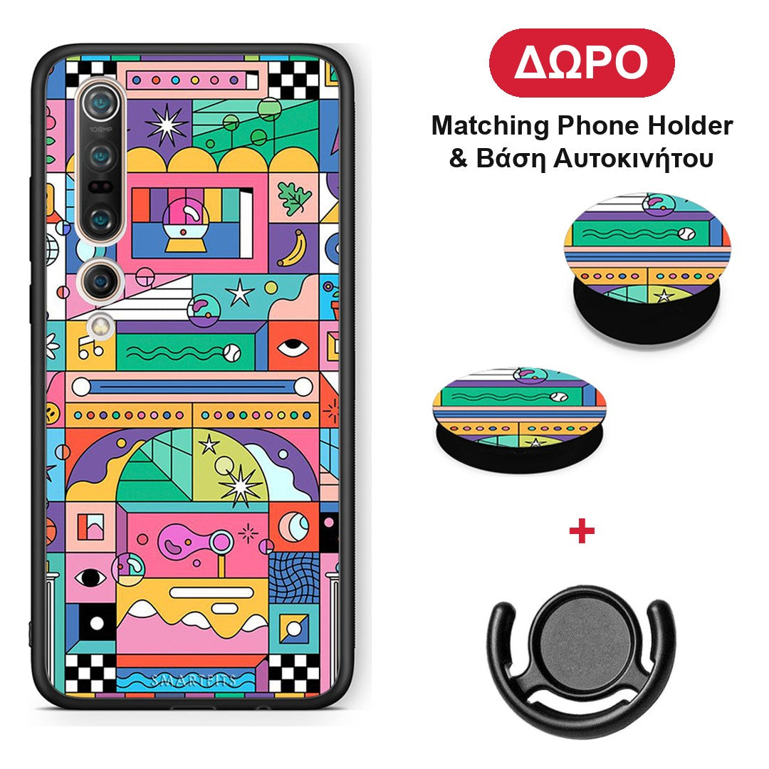 Bubbles Soap - Xiaomi Mi 10 θήκη + Δώρο Phone Holder & Βάση Αυτοκινήτου