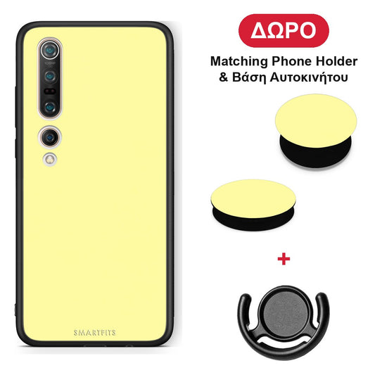 Butter Yellow - Xiaomi Mi 10 θήκη + Δώρο Phone Holder & Βάση Αυτοκινήτου