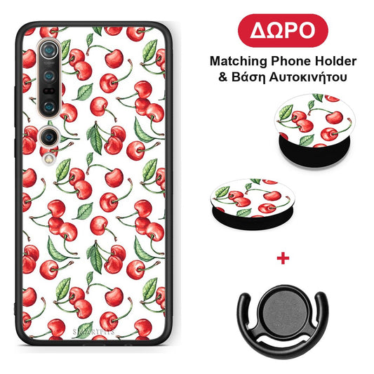 Cherry Summer - Xiaomi Mi 10 θήκη + Δώρο Phone Holder & Βάση Αυτοκινήτου