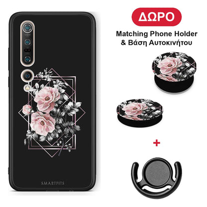 Flower Frame - Xiaomi Mi 10 θήκη + Δώρο Phone Holder & Βάση Αυτοκινήτου