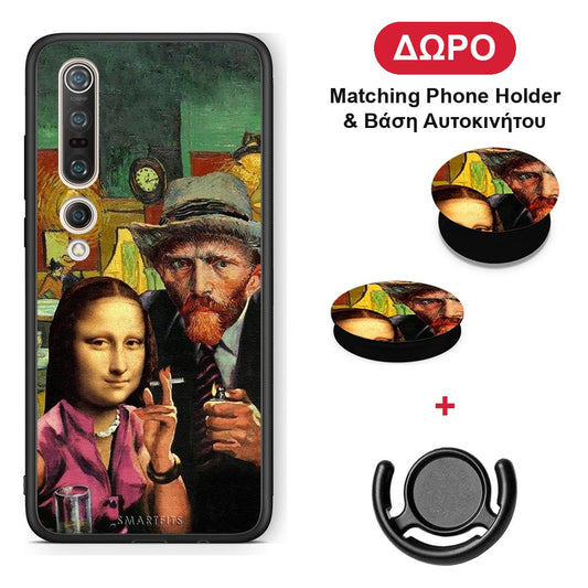 Funny Art - Xiaomi Mi 10 θήκη + Δώρο Phone Holder & Βάση Αυτοκινήτου