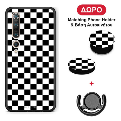 Geometric Squares - Xiaomi Mi 10 θήκη + Δώρο Phone Holder & Βάση Αυτοκινήτου