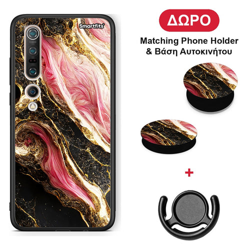 Glamorous Pink Marble - Xiaomi Mi 10 θήκη + Δώρο Phone Holder & Βάση Αυτοκινήτου