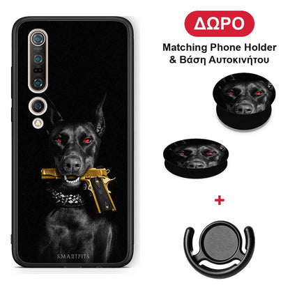 Golden Gun - Xiaomi Mi 10 θήκη + Δώρο Phone Holder & Βάση Αυτοκινήτου