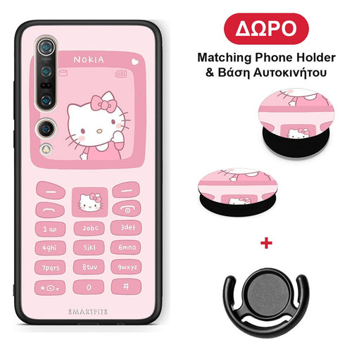 Hello Kitten - Xiaomi Mi 10 θήκη + Δώρο Phone Holder & Βάση Αυτοκινήτου