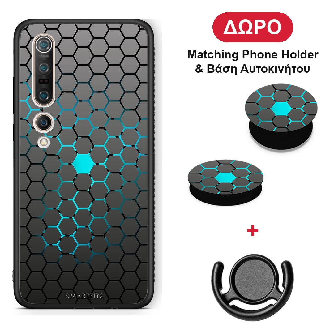 Geometric Hexagonal - Xiaomi Mi 10 θήκη + Δώρο Phone Holder & Βάση Αυτοκινήτου