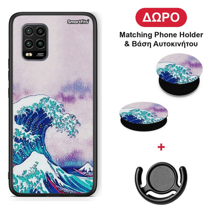 Blue Waves - Xiaomi Mi 10 Lite θήκη + Δώρο Phone Holder & Βάση Αυτοκινήτου