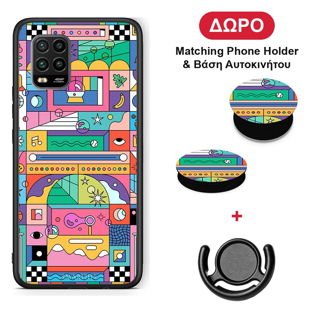 Bubbles Soap - Xiaomi Mi 10 Lite θήκη + Δώρο Phone Holder & Βάση Αυτοκινήτου