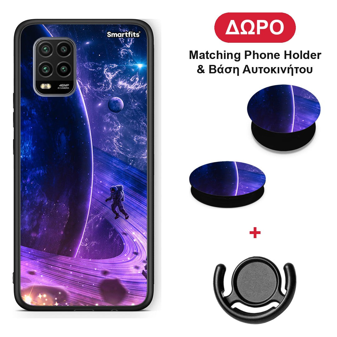 Lost Astronaut - Xiaomi Mi 10 Lite θήκη + Δώρο Phone Holder & Βάση Αυτοκινήτου