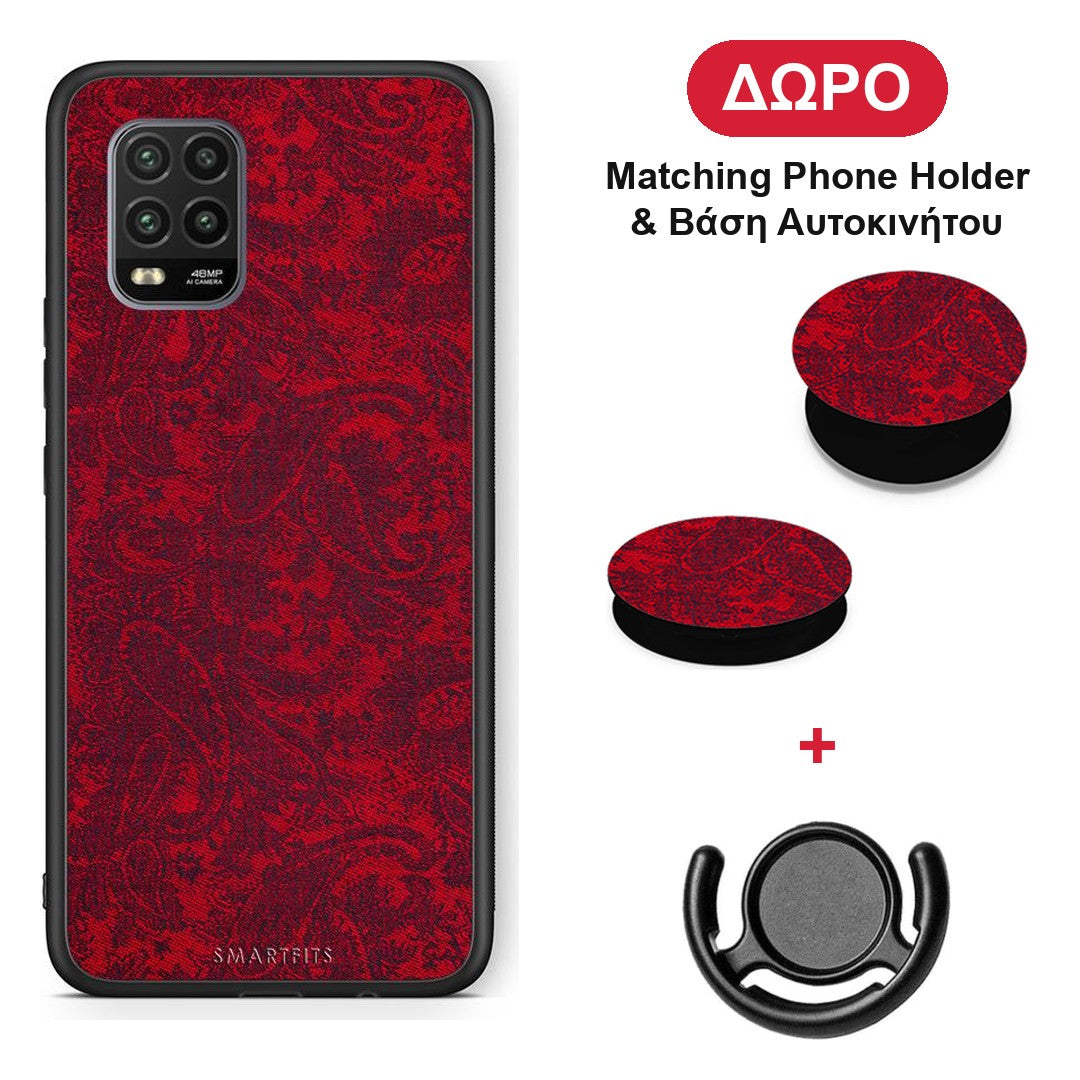 Paisley Cashmere - Xiaomi Mi 10 Lite θήκη + Δώρο Phone Holder & Βάση Αυτοκινήτου