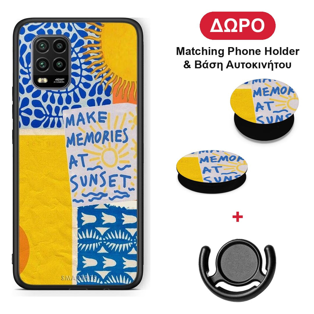 Sunset Memories - Xiaomi Mi 10 Lite θήκη + Δώρο Phone Holder & Βάση Αυτοκινήτου