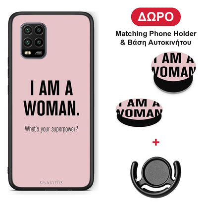 Superpower Woman - Xiaomi Mi 10 Lite θήκη + Δώρο Phone Holder & Βάση Αυτοκινήτου