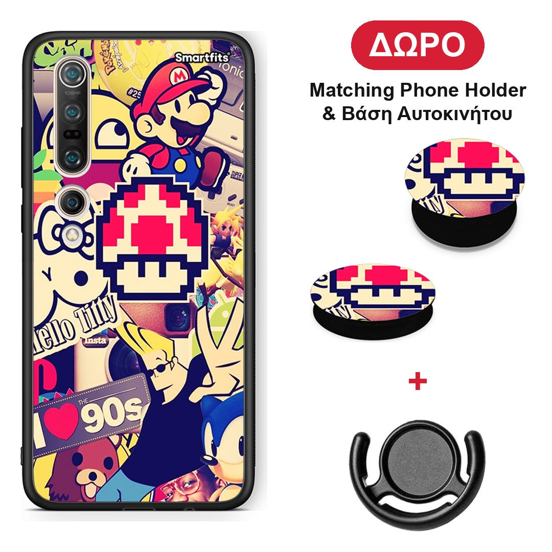 Love The 90s - Xiaomi Mi 10 θήκη + Δώρο Phone Holder & Βάση Αυτοκινήτου