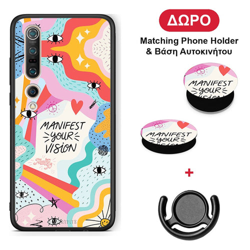 Manifest Your Vision - Xiaomi Mi 10 θήκη + Δώρο Phone Holder & Βάση Αυτοκινήτου