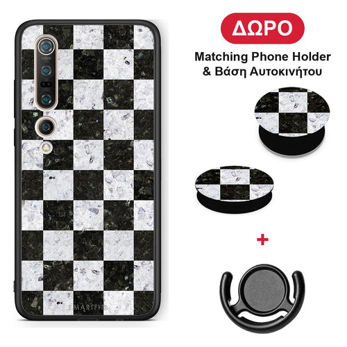 Marble Square Geometric - Xiaomi Mi 10 θήκη + Δώρο Phone Holder & Βάση Αυτοκινήτου