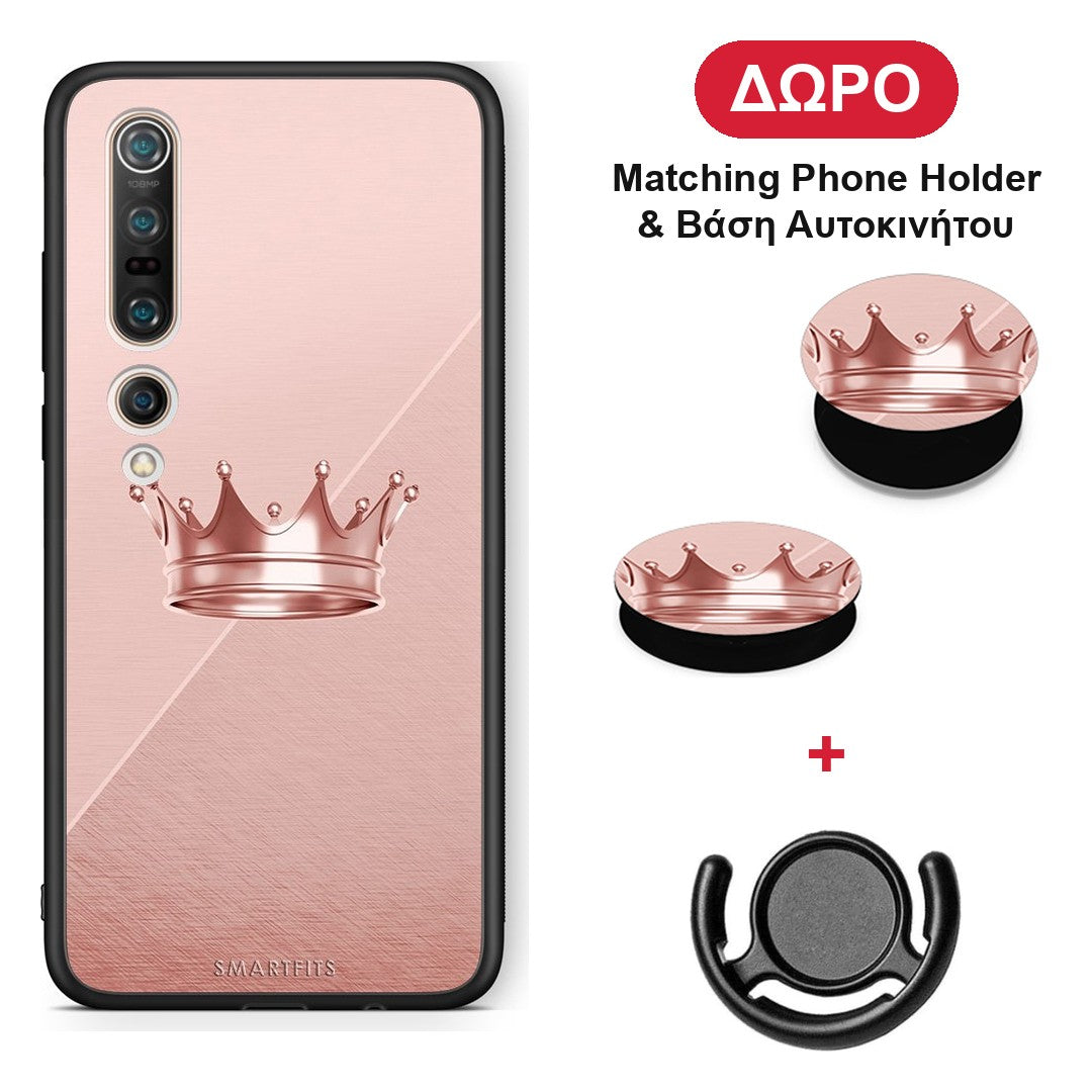 Minimal Crown - Xiaomi Mi 10 θήκη + Δώρο Phone Holder & Βάση Αυτοκινήτου
