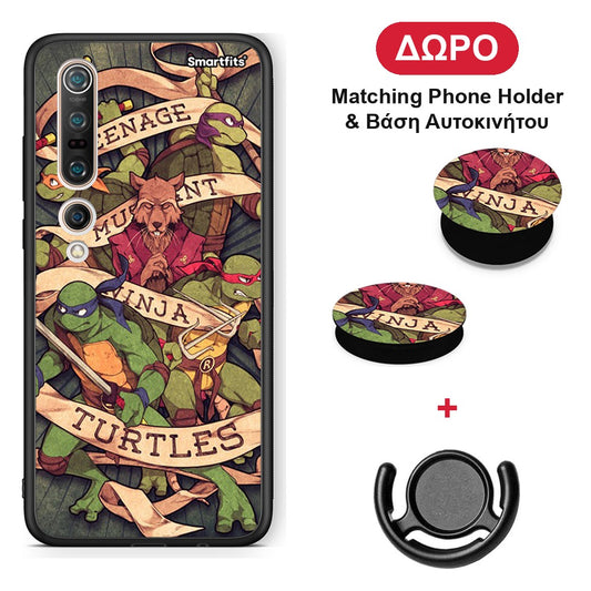 Ninja Turtles - Xiaomi Mi 10 θήκη + Δώρο Phone Holder & Βάση Αυτοκινήτου