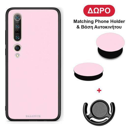 Pale Pink - Xiaomi Mi 10 θήκη + Δώρο Phone Holder & Βάση Αυτοκινήτου