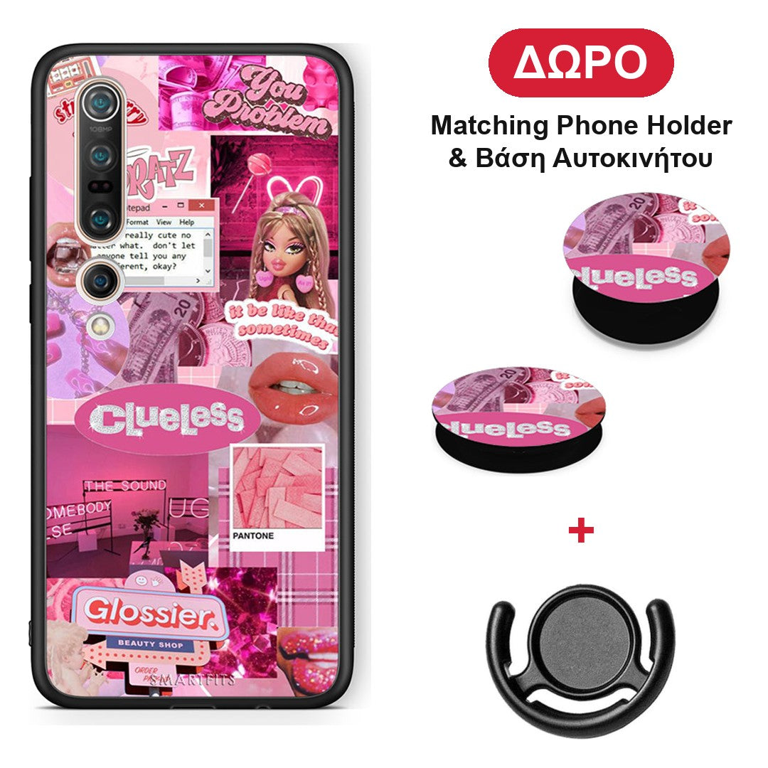 Pink Love - Xiaomi Mi 10 θήκη + Δώρο Phone Holder & Βάση Αυτοκινήτου