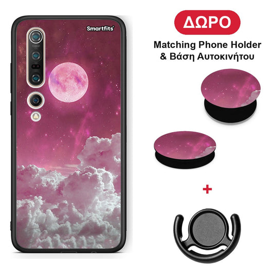 Pink Moon - Xiaomi Mi 10 θήκη + Δώρο Phone Holder & Βάση Αυτοκινήτου