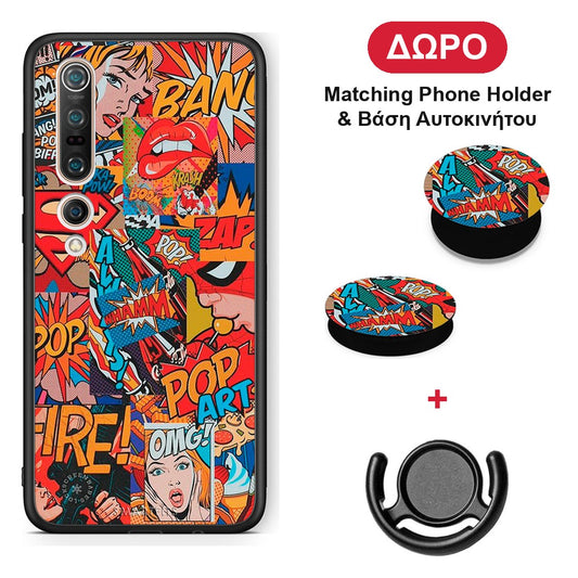PopArt OMG - Xiaomi Mi 10 θήκη + Δώρο Phone Holder & Βάση Αυτοκινήτου