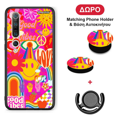 Hippie Love - Xiaomi Mi 10 Pro θήκη + Δώρο Phone Holder & Βάση Αυτοκινήτου