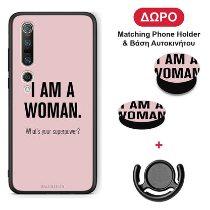 Superpower Woman - Xiaomi Mi 10 Pro θήκη + Δώρο Phone Holder & Βάση Αυτοκινήτου