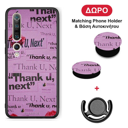 Thank You Next - Xiaomi Mi 10 θήκη + Δώρο Phone Holder & Βάση Αυτοκινήτου