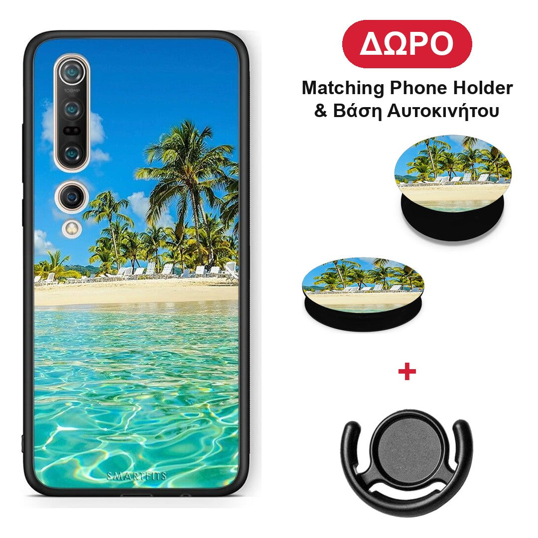 Tropical Vibes - Xiaomi Mi 10 θήκη + Δώρο Phone Holder & Βάση Αυτοκινήτου