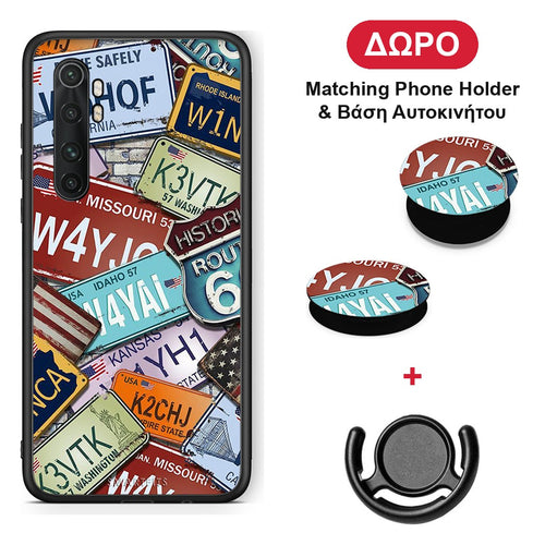 Car Plates - Xiaomi Mi 10 Ultra θήκη + Δώρο Phone Holder & Βάση Αυτοκινήτου