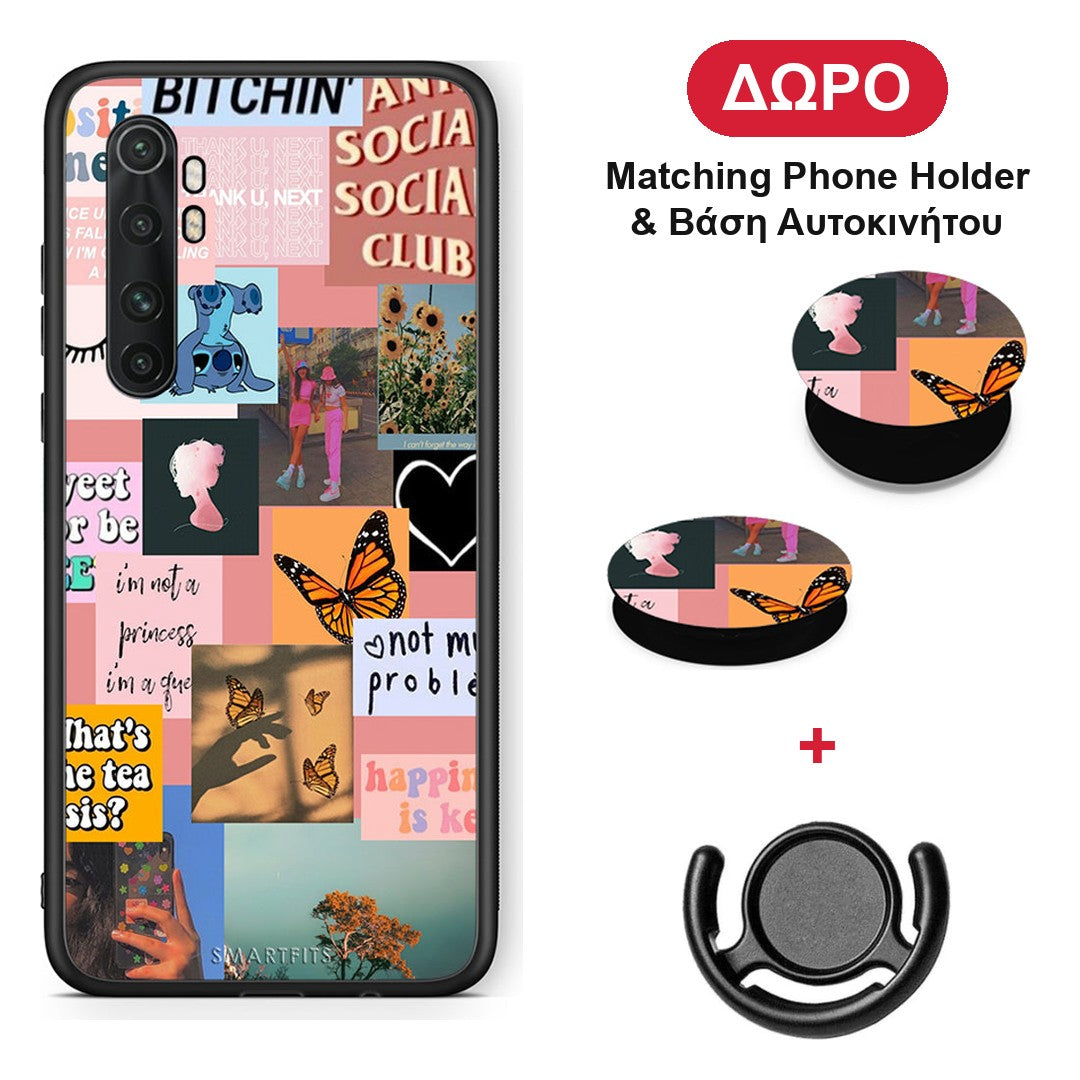 Collage Bitchin - Xiaomi Mi 10 Ultra θήκη + Δώρο Phone Holder & Βάση Αυτοκινήτου