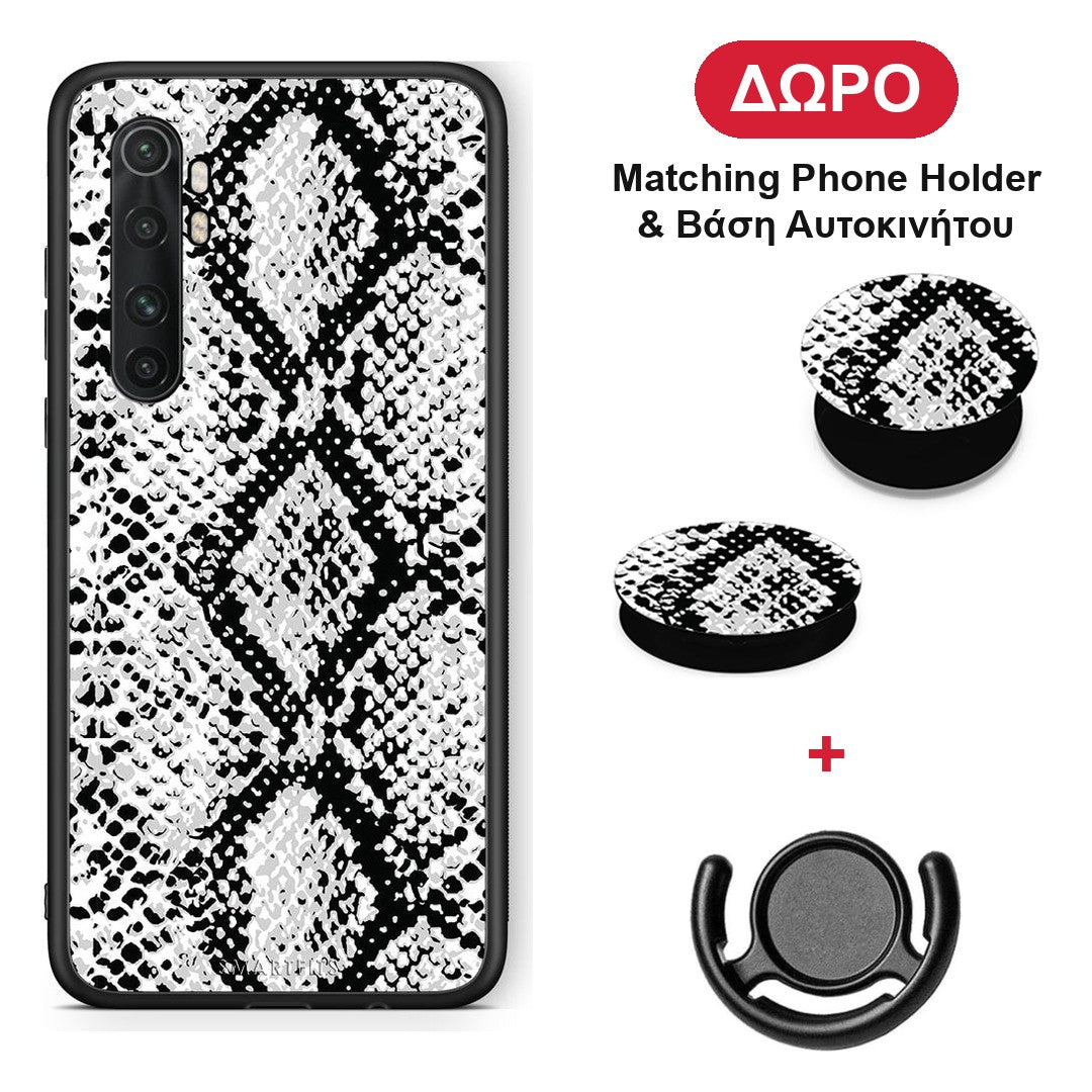 Animal White Snake - Xiaomi Mi 10 Ultra θήκη + Δώρο Phone Holder & Βάση Αυτοκινήτου