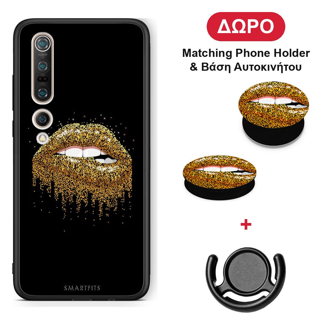 Valentine Golden - Xiaomi Mi 10 θήκη + Δώρο Phone Holder & Βάση Αυτοκινήτου