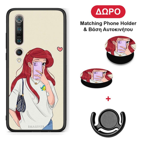 Walking Mermaid - Xiaomi Mi 10 θήκη + Δώρο Phone Holder & Βάση Αυτοκινήτου