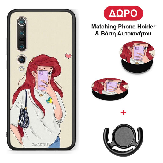Walking Mermaid - Xiaomi Mi 10 θήκη + Δώρο Phone Holder & Βάση Αυτοκινήτου
