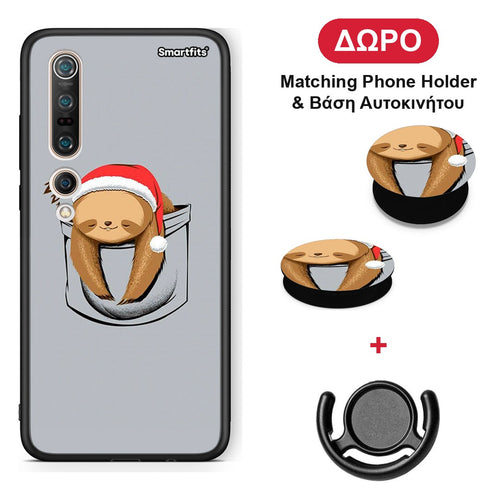 Xmas Zzzz - Xiaomi Mi 10 θήκη + Δώρο Phone Holder & Βάση Αυτοκινήτου