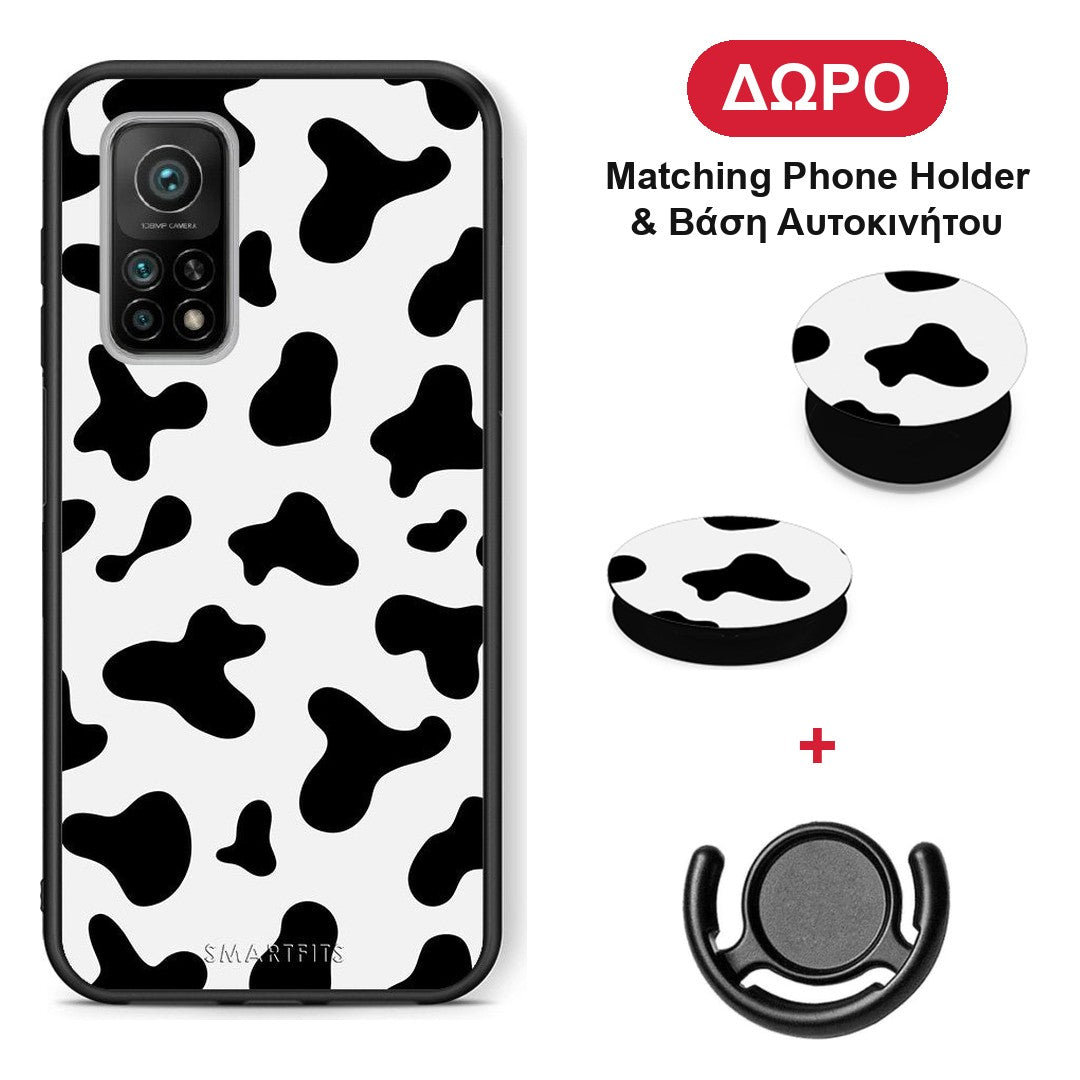 Cow Print - Xiaomi Mi 10T / 10T Pro θήκη + Δώρο Phone Holder & Βάση Αυτοκινήτου